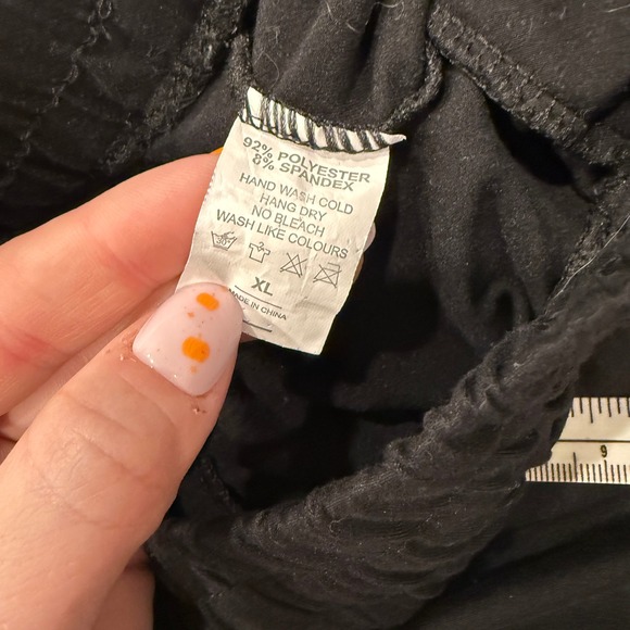 Showitty Black Jogger Pants Women's XL High Waist Drawstring Pockets TikTok - Picture 6 of 6